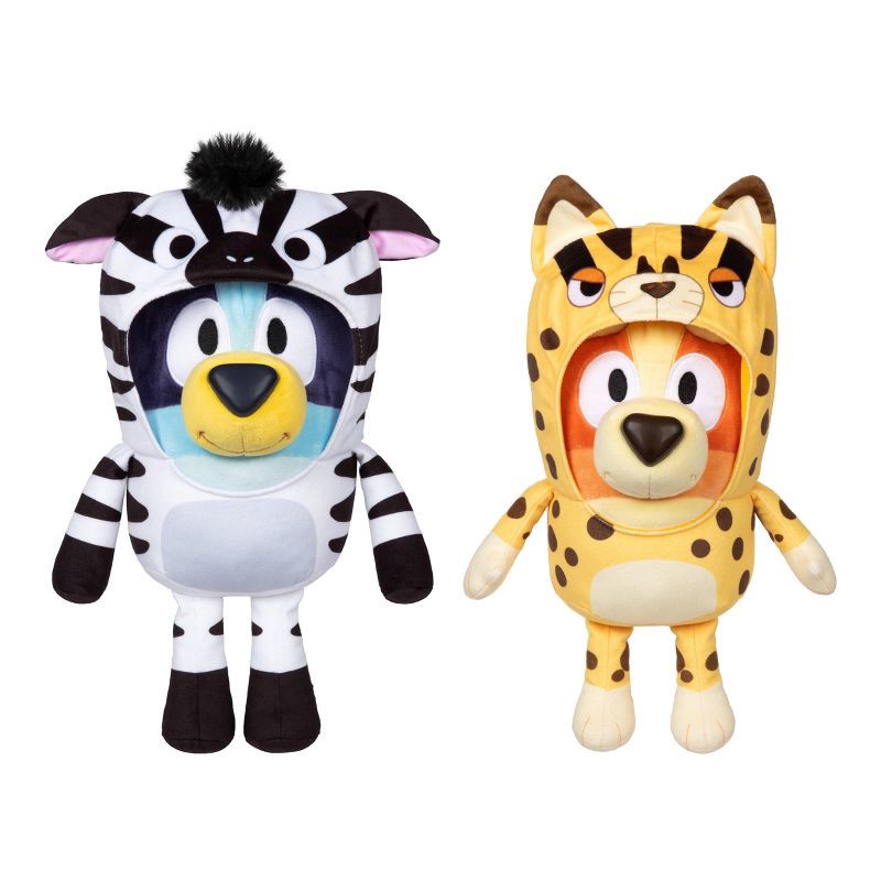 slide 11 of 11, Bluey Siblings Interactive Plush - 2pk: Sound-Effect Fabric Toys, Bluey & Bingo, BBC Licensed Character Dolls, 2 ct