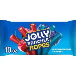 Jolly Rancher Ropes Blue Raspberry and Cherry Flavored Candy Laydown Bag - 10oz
