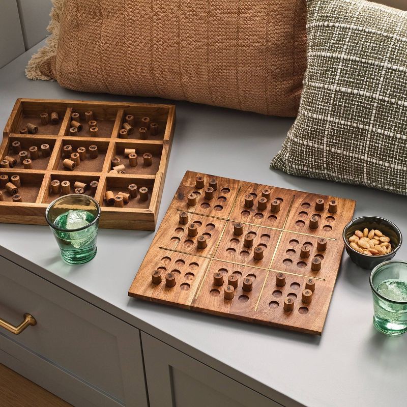 slide 2 of 4, Hearth & Hand with Magnolia Wood and Brass Sudoku - Hearth & Hand™ with Magnolia, 1 ct