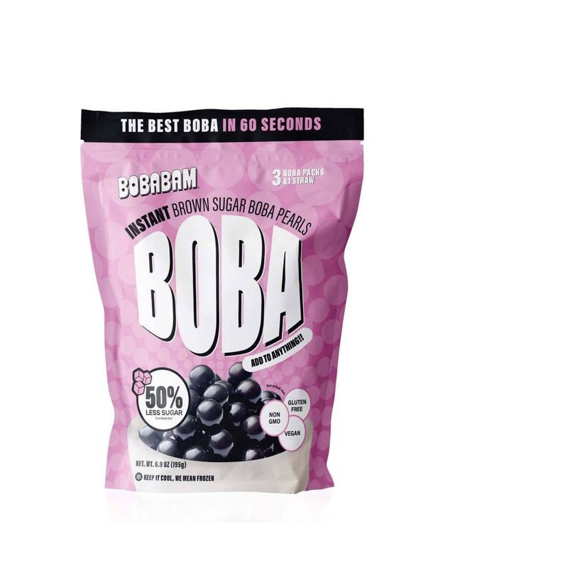 slide 1 of 3, Boba Bam BOBABAM Frozen Instant Boba Pearls - 6.9oz/3ct, 6.9 oz, 3 ct