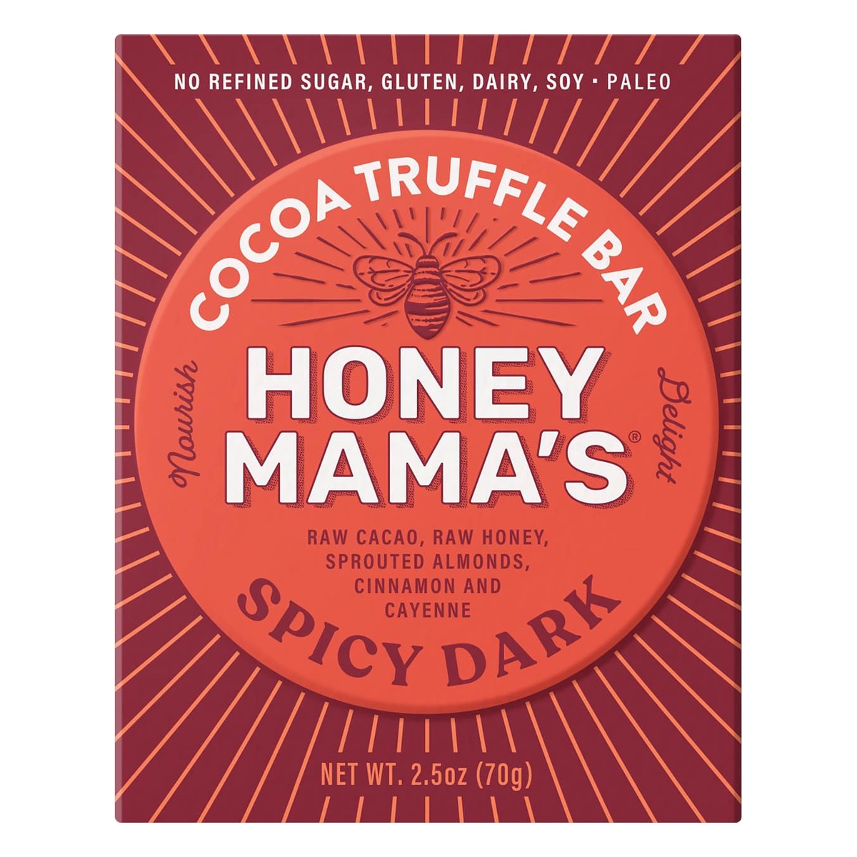 slide 5 of 6, Honey Mama's Spicy Dark Cocoa Truffle Bar 2.5 oz, 2.5 oz