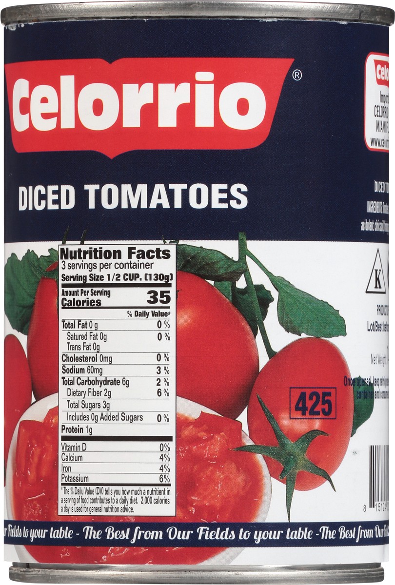 slide 7 of 9, Celorrio Diced Tomato - 14 oz, 14 oz