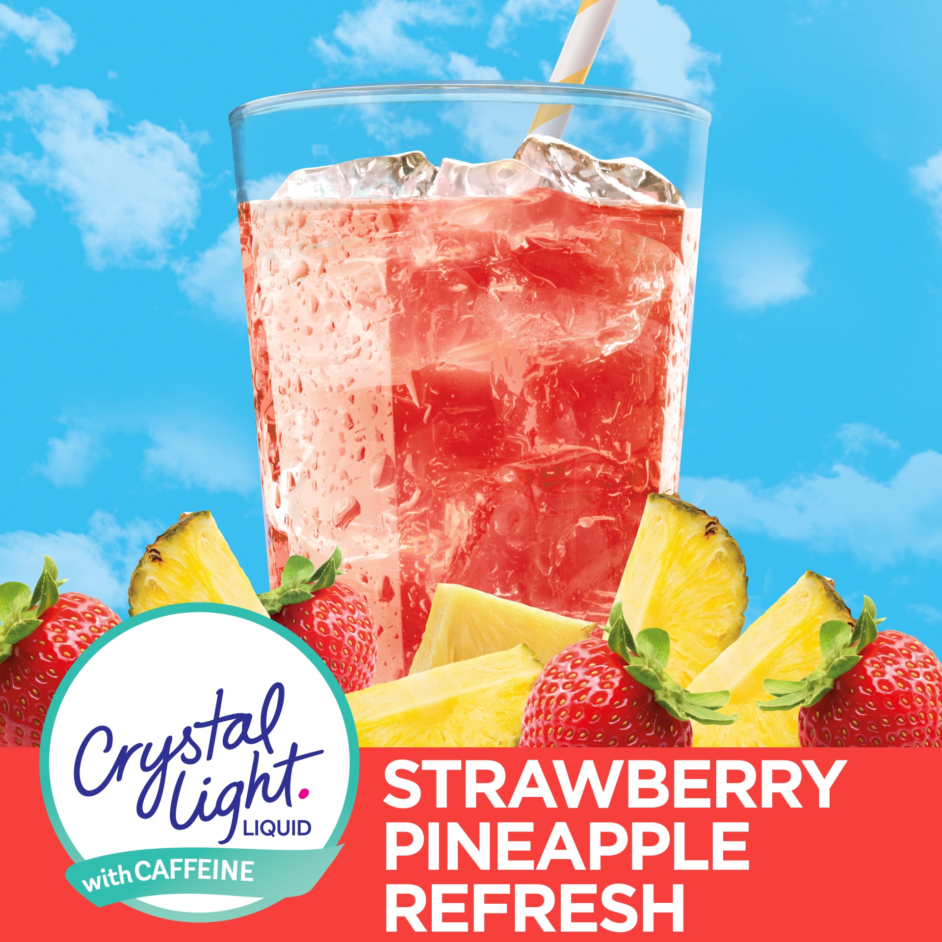 slide 6 of 11, Crystal Light Liquid Strawberry Pineapple Refresh Naturally Flavored Drink Mix with Caffeine, 1.62 oz