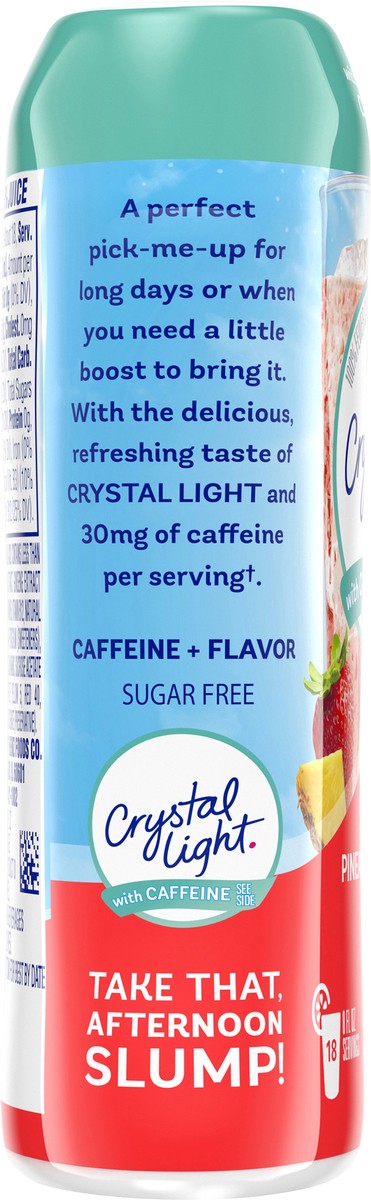 slide 5 of 9, Crystal Light Liquid Strawberry Pineapple Refresh with Caffeine Drink Mix- 1.62 oz, 1.62 fl oz