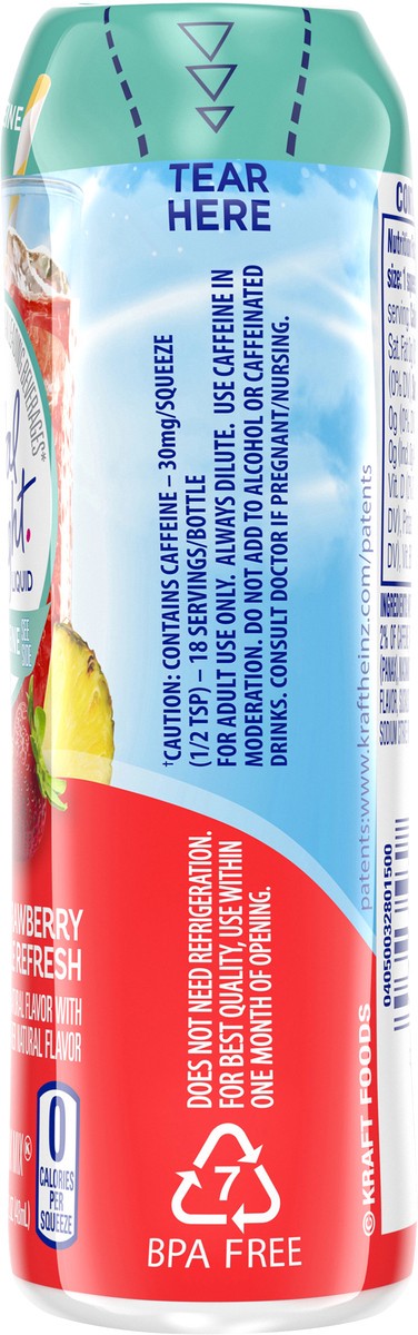 slide 2 of 9, Crystal Light Liquid Strawberry Pineapple Refresh with Caffeine Drink Mix- 1.62 oz, 1.62 fl oz