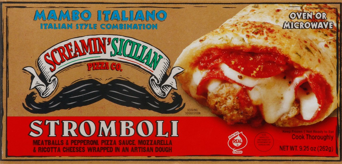 slide 6 of 10, Screamin' Sicilian Mambo Italiano Stomboli 9.25 oz, 9.25 oz