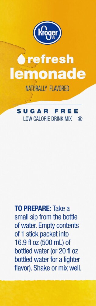 slide 3 of 9, Kroger Lite Lemonade Drink Mix Singles - 10 ct; 0.14 oz, 10 ct; 0.14 oz