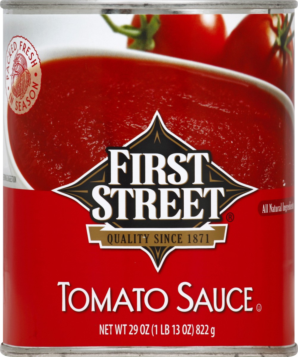 slide 6 of 6, First Street Tomato Sauce, 29 oz