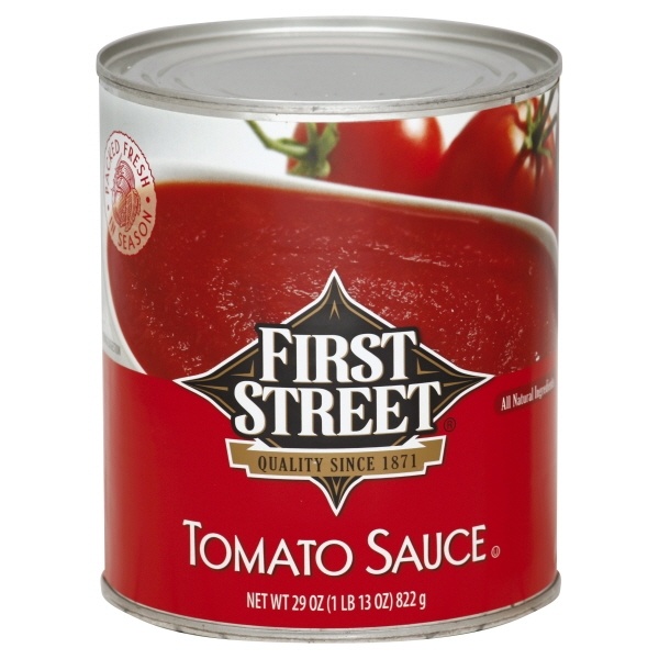 slide 1 of 1, First Street Tomato Sauce, 29 oz