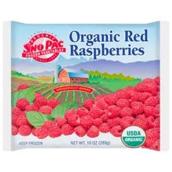 Sno Pac Organic Red Raspberries 10 oz