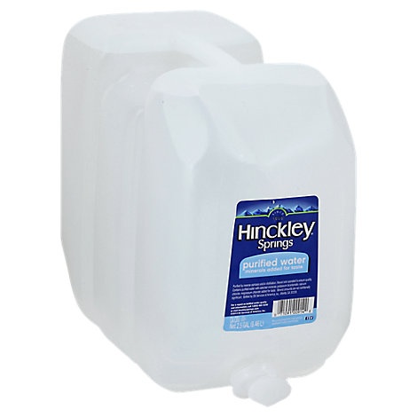 slide 1 of 1, Hinckley Springs Purified Water Jug - 2.5 gal, 2.5 gal