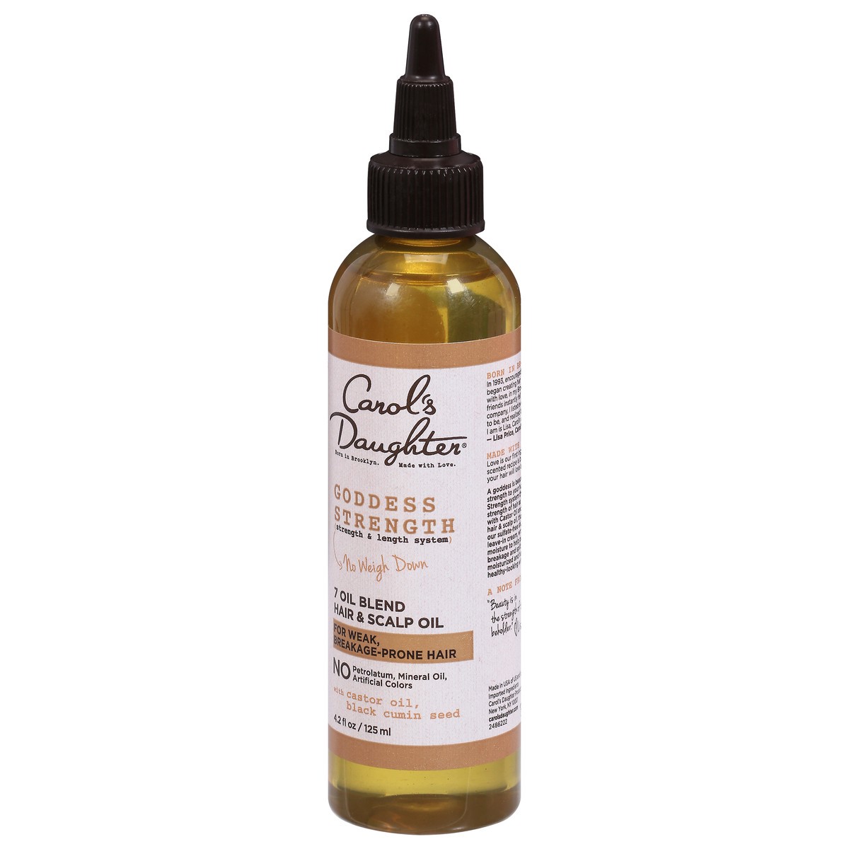 slide 5 of 9, Carol's Daughter Goddess Strength Scalp Oil and Hair Oil Deep Treatment with Castor Oil for Breakage Prone Hair - 4.2 fl oz, 4 oz