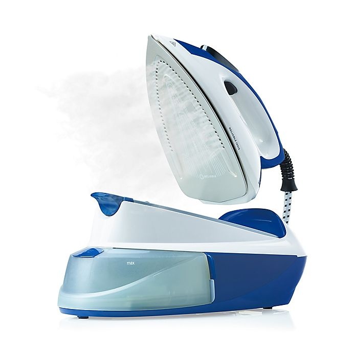 slide 2 of 7, Reliable Velocity 120IS Maven Home Steam Iron Station - White/Blue, 1 ct