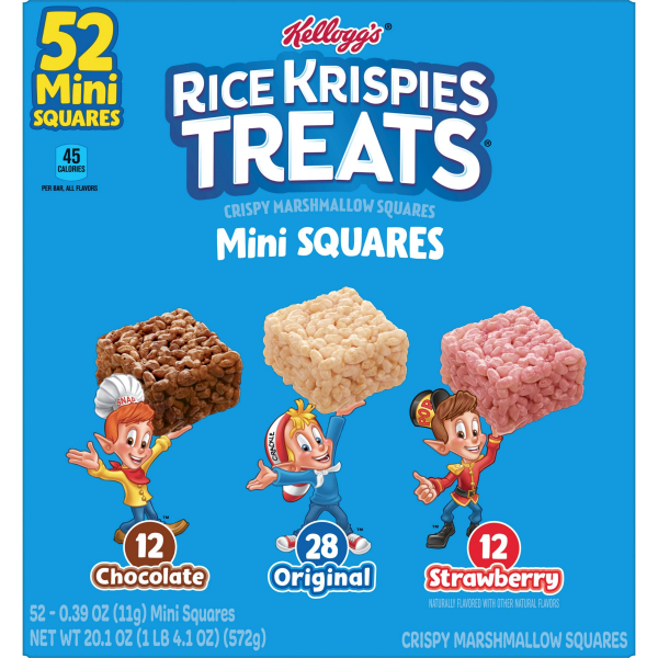 slide 17 of 22, Kellogg's Rice Krispies Treats Squares 3 Flavors 20.17oz, 52 ct