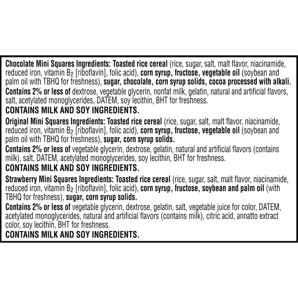 slide 14 of 22, Kellogg's Rice Krispies Treats Squares 3 Flavors 20.17oz, 52 ct