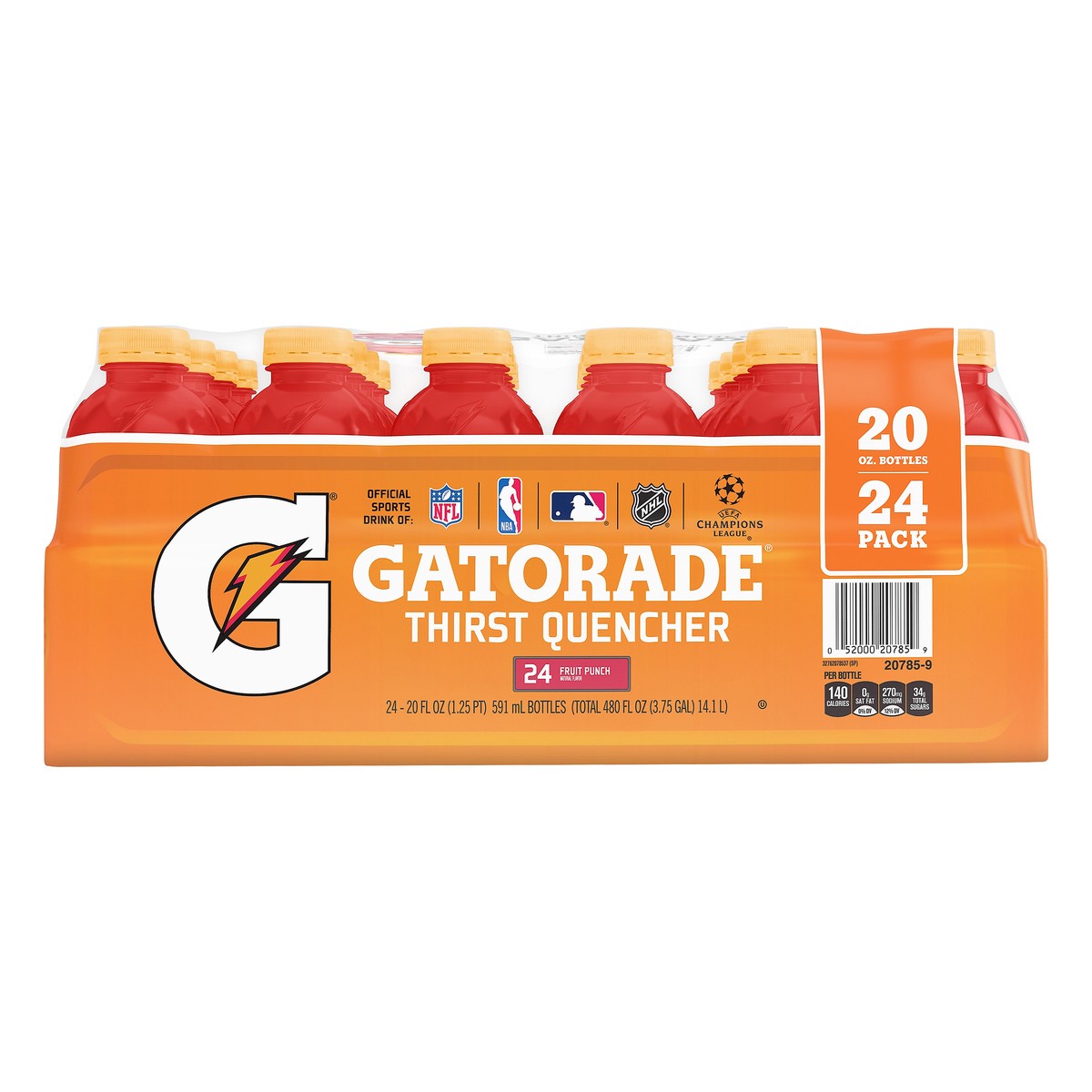 slide 3 of 6, Gatorade 24 Pack Fruit Punch Thirst Quencher 24 ea - 24 ct, 24 ct