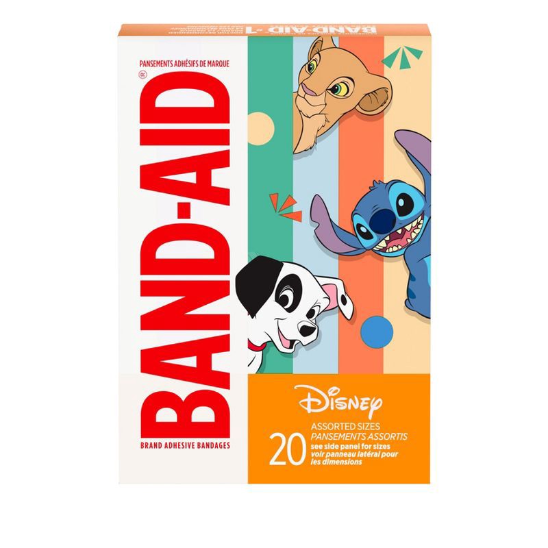 slide 2 of 6, Band-Aid Adhesive Assorted Decorative Disney Classic Mashups Bandages - 20ct, 20 ct