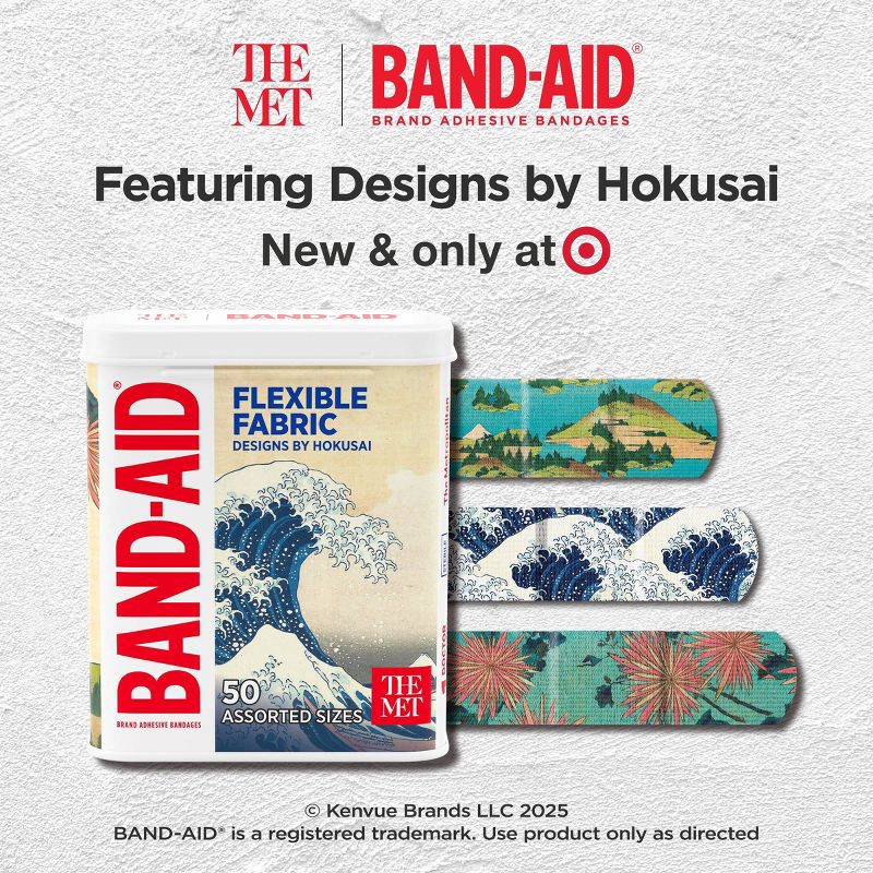 slide 3 of 11, Band-Aid Adhesive Assorted Designer Bandages - 50ct, 50 ct