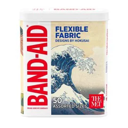 Band-Aid Adhesive Assorted Designer Bandages - 50ct