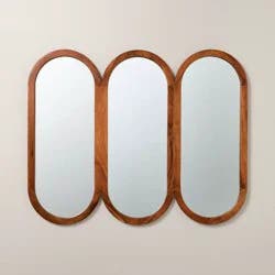 Hearth & Hand with Magnolia 32"x26" Wood Framed Triple Oval Mirror - Hearth & Hand™ with Magnolia