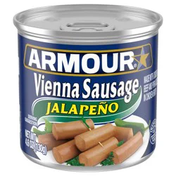 Armour Jalapeno Vienna Sausage, 6g Protein Per Serving, 4.6 oz Can