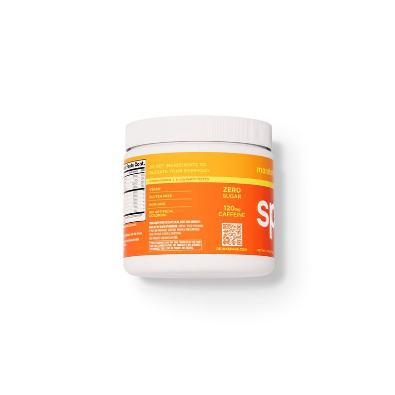slide 2 of 8, Spark Energy + Focus Drink Mixes Canister - Mandarin Orange - 6.2oz/25 Servings, 6.2 oz, 25 servings