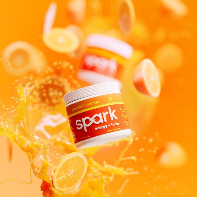 slide 3 of 8, Spark Energy + Focus Drink Mixes Canister - Mandarin Orange - 6.2oz/25 Servings, 6.2 oz, 25 servings