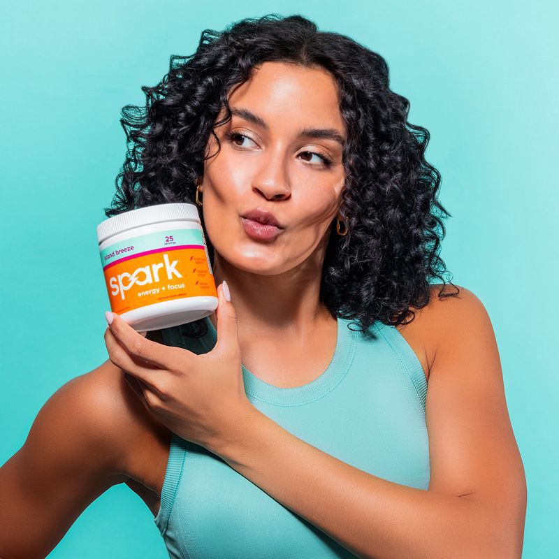 slide 6 of 7, Spark Energy + Focus Drink Mixes Canister - Island Breeze - 25 Servings, 25 servings