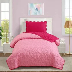 Makers Collective Prism Twin Pink Icon Quilted Comforter