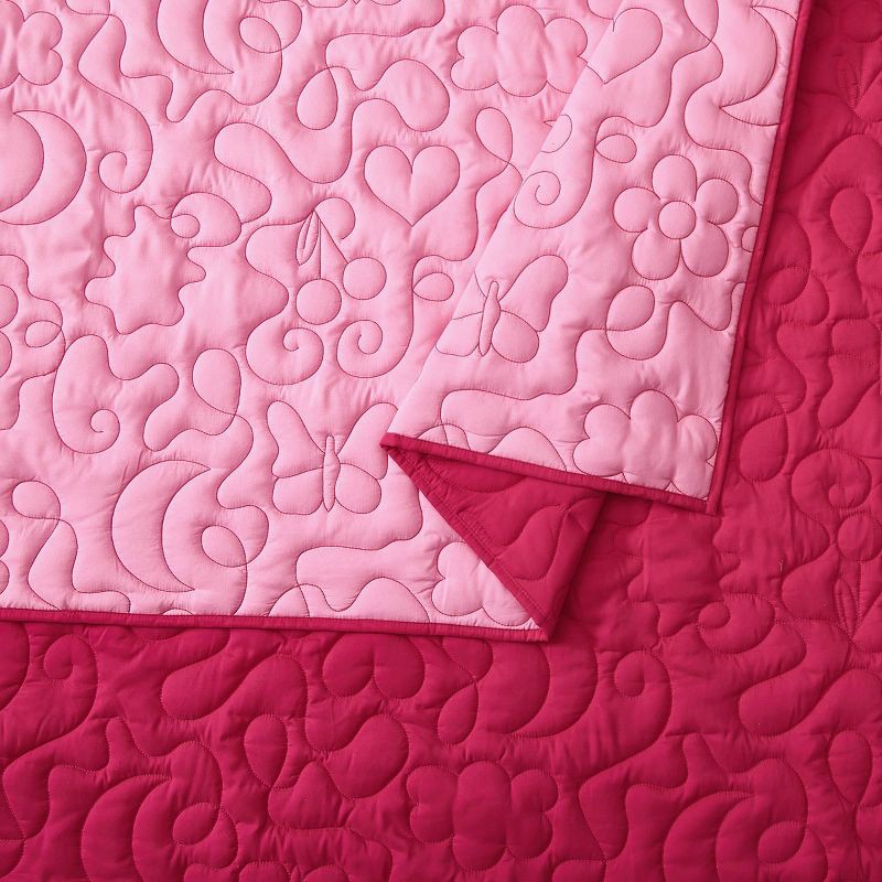 slide 5 of 6, Makers Collective Prism Full/Queen Pink Icon Quilted Comforter, 1 ct