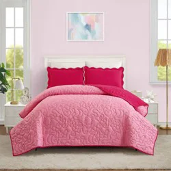 Makers Collective Prism Full/Queen Pink Icon Quilted Comforter
