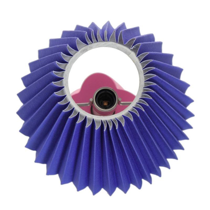 slide 4 of 4, StyleCraft Prism Twisted Pink Mini Table Lamp with Purple Shade, 1 ct