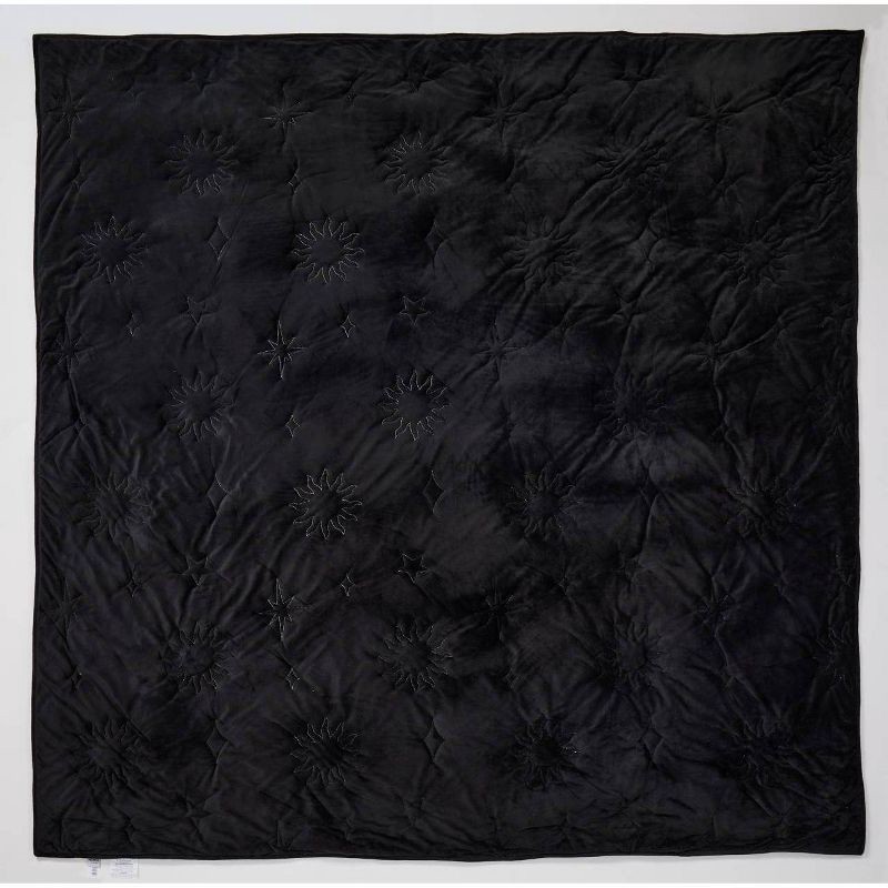 slide 2 of 6, QCNCD Celestial Garden Full/Queen Velvet Embroidery Comforter, 1 ct