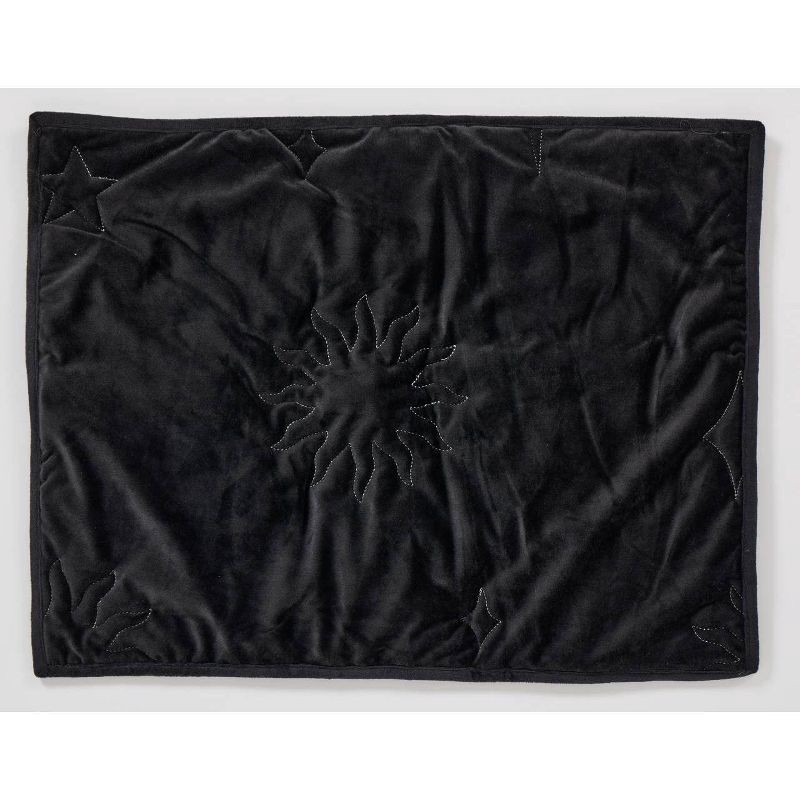 slide 4 of 6, QCNCD Celestial Garden Full/Queen Velvet Embroidery Comforter, 1 ct
