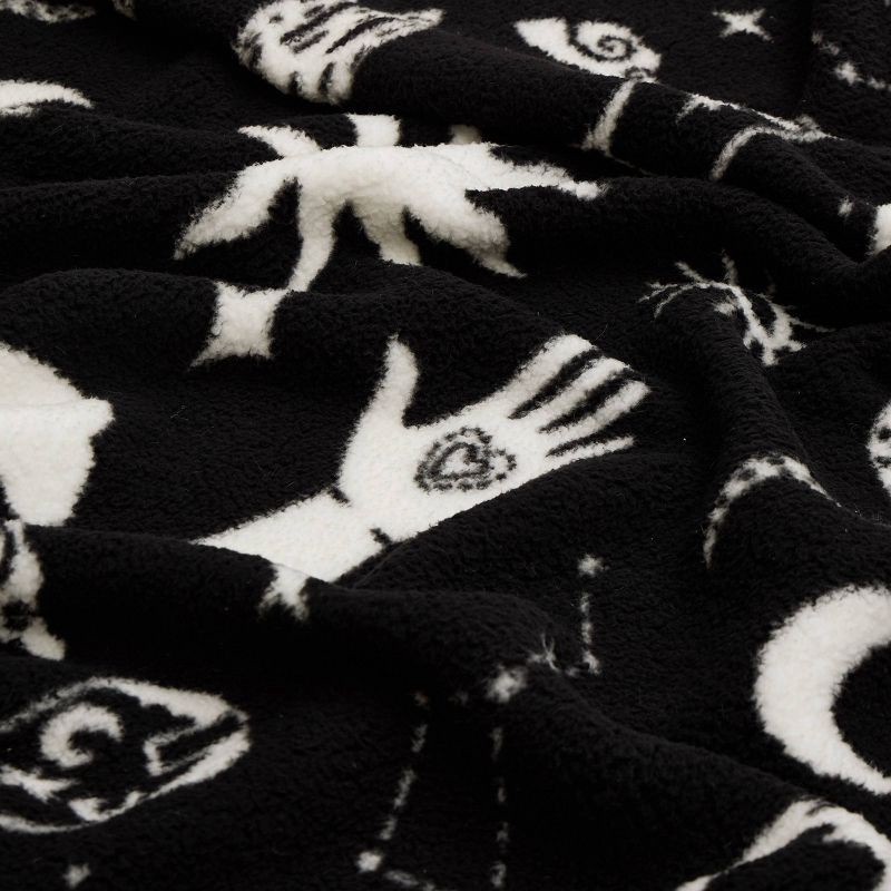 slide 4 of 4, Makers Collective Celestial Garden Faux Shearling Black/White Throw, 1 ct