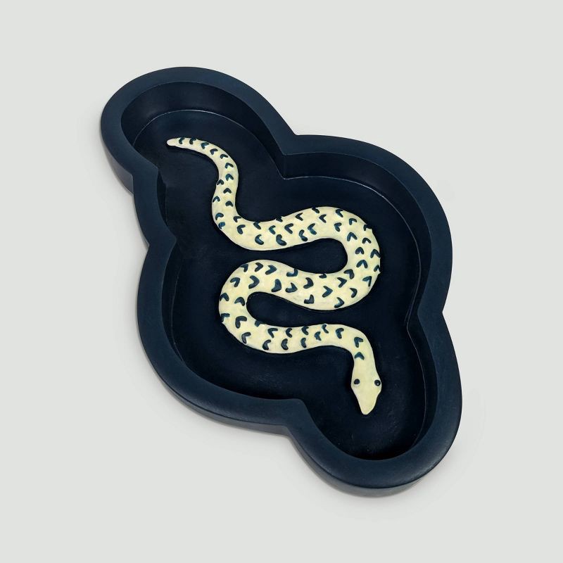 slide 2 of 6, Cur8 Celestial Garden Snake Decorative Tray, 1 ct