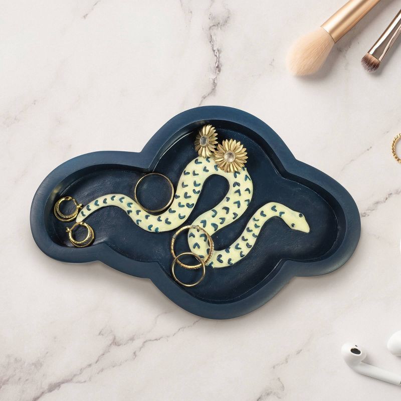 slide 4 of 6, Cur8 Celestial Garden Snake Decorative Tray, 1 ct