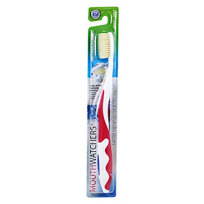 slide 1 of 1, Mouth Watchers Toothbrush Adult Red, 1 ct