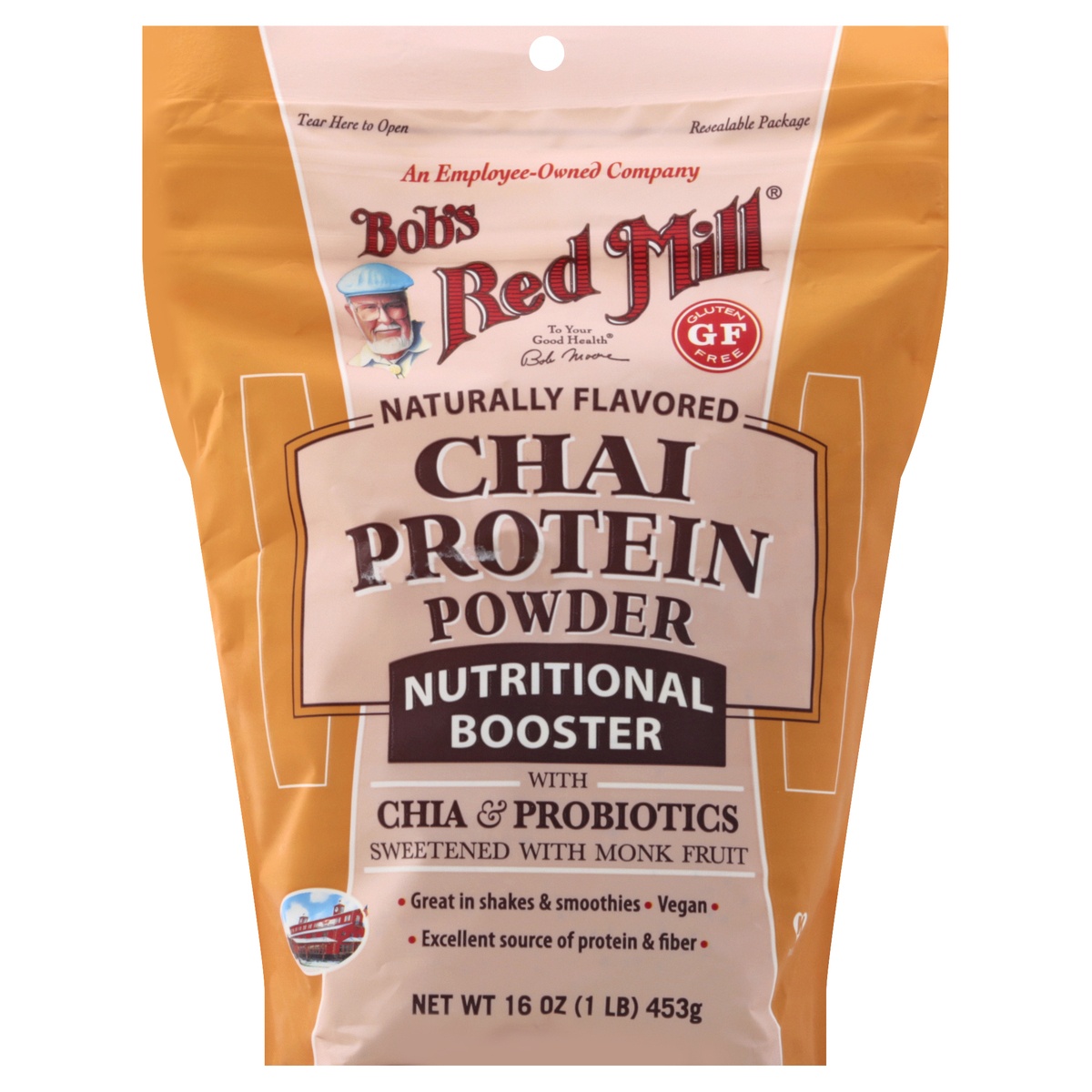 slide 1 of 1, Bob's Red Mill Fiber And Protein Powder With Chia, 16 oz