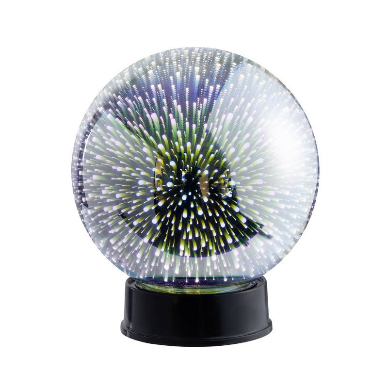 slide 1 of 3, West & Arrow Celestial Garden 6 inch Merkury Glass Orb Light with Base, 1 ct