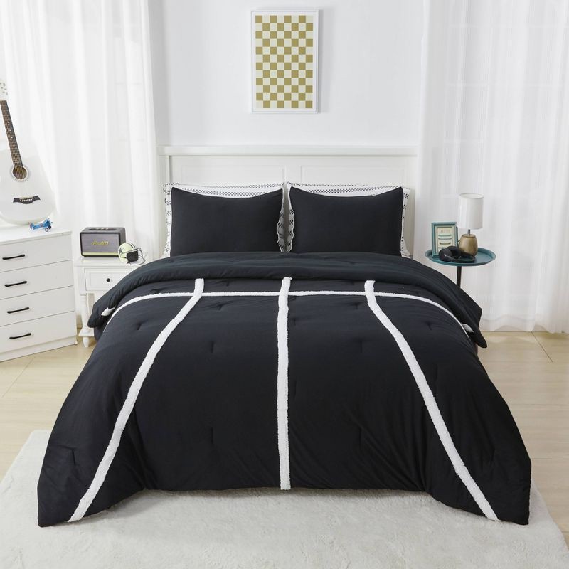 slide 2 of 5, Mingled Threads Sportopia Full/Queen Applique Court Comforter, 1 ct