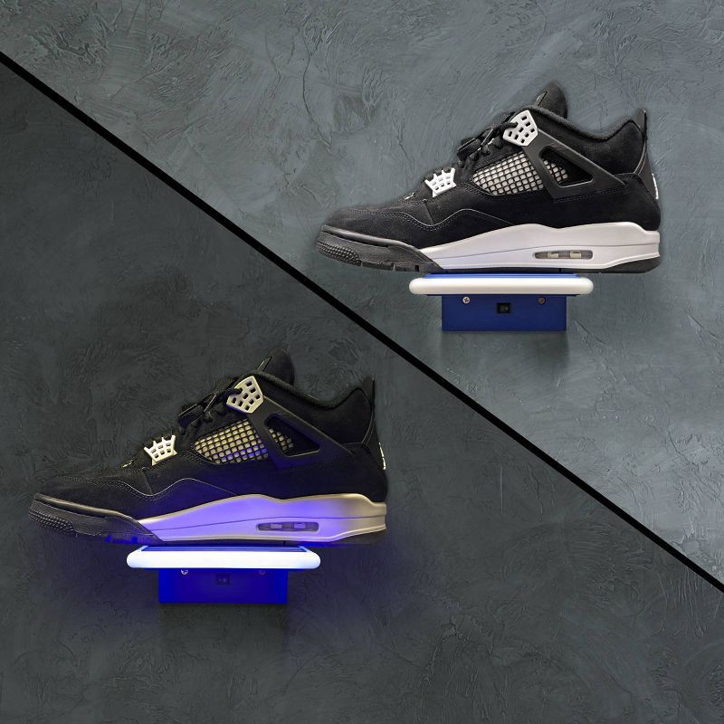 slide 6 of 7, Cur8 Sportopia 2pc LED Edge Shoe Display Shelf, 2 ct