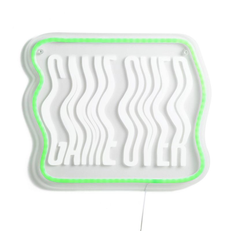slide 1 of 3, West & Arrow Sportopia GAME OVER Neon Wall Sign, 1 ct