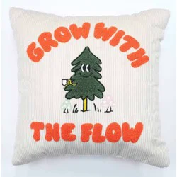 ZADORA Seek Grow with the Flow Decorative Pillow