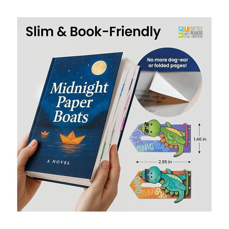 slide 3 of 4, Thinking Gifts Linemarker Dinosaur, 1 ct