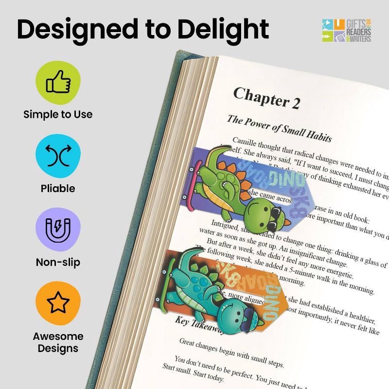 slide 4 of 4, Thinking Gifts Linemarker Dinosaur, 1 ct