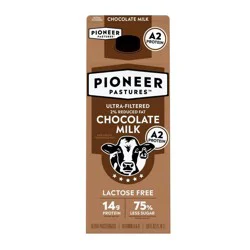 Pioneer Pastures Lactose Free A2 Chocolate 2% Reduced Fat Milk - 59 fl oz