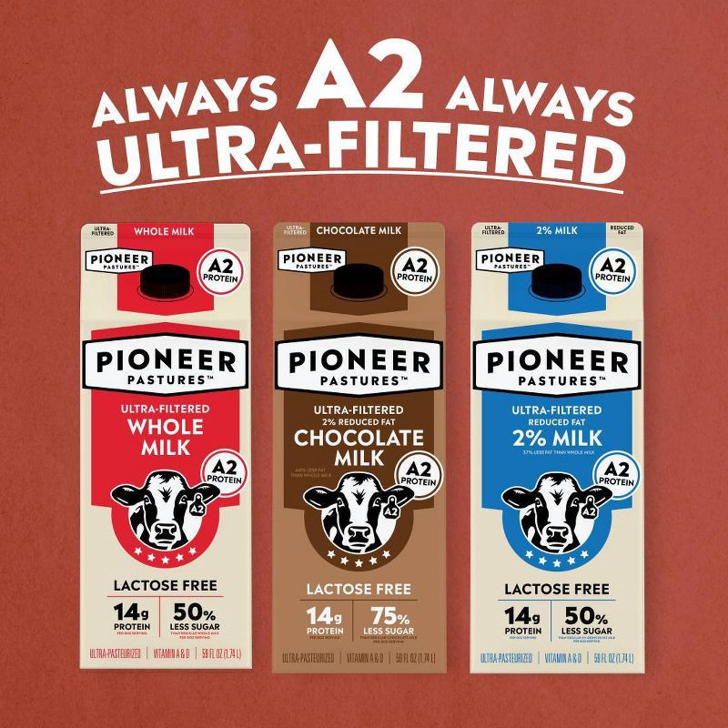 slide 9 of 9, Pioneer Pastures Lactose Free A2 Whole Milk - 59 fl oz, 59 fl oz