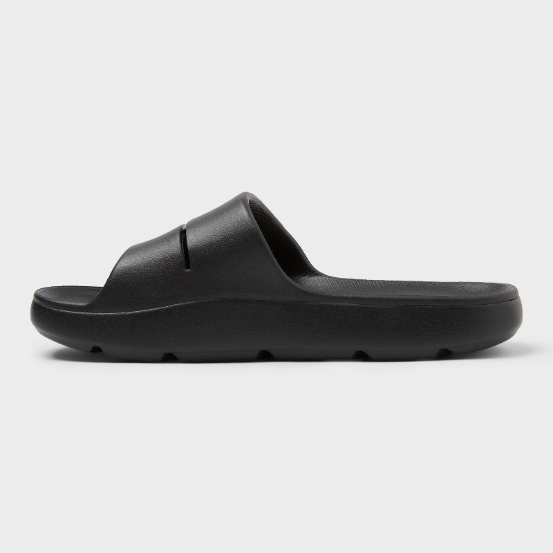 slide 2 of 4, Men's Archie Recovery Slide - All In Motion™ Black 8, 1 ct