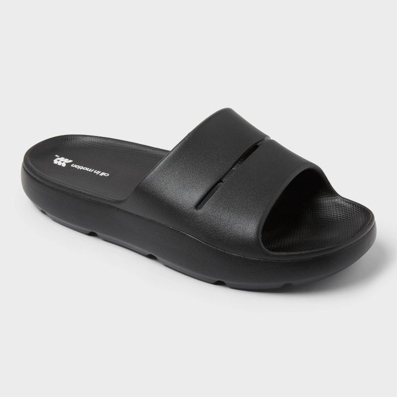 slide 1 of 4, Men's Archie Recovery Slide - All In Motion™ Black 8, 1 ct